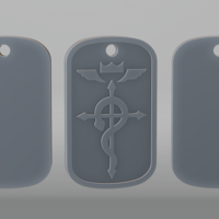 Flamel Dogtag Fullmetal Alchemist - Thumbnail 6