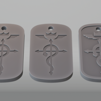 Flamel Dogtag Fullmetal Alchemist - Thumbnail 7