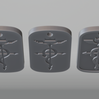 Flamel Dogtag Fullmetal Alchemist - Thumbnail 8