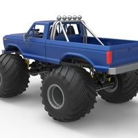 Vintage Monster Truck with double wheels 1:25 - Thumbnail 19