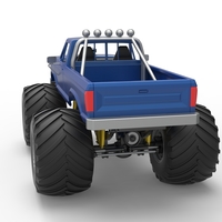 Vintage Monster Truck with double wheels 1:25 - Thumbnail 20