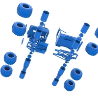 Vintage Monster Truck with double wheels 1:25 - Thumbnail 22