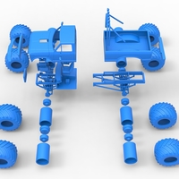 Vintage Monster Truck with double wheels 1:25 - Thumbnail 24