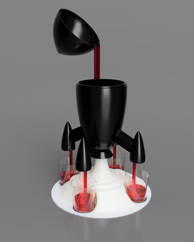 Shot Dispenser Rocket 3D Print 528331