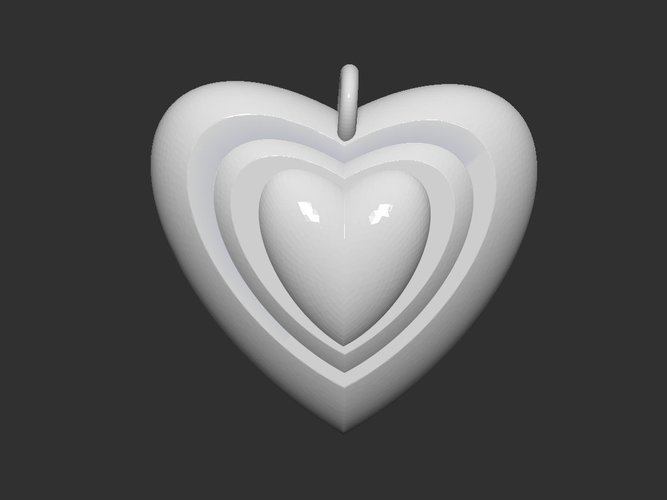 Sapphire Heart 3D Print 52835