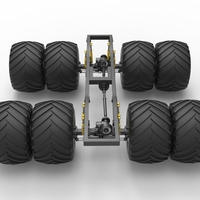 Chassis of vintage monster truck with double wheels 1:25 - Thumbnail 14