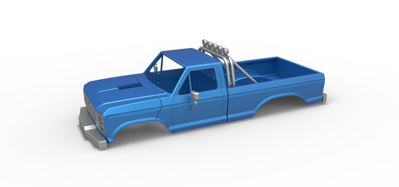 Shell of vintage Monster Truck V3 Scale 1:25