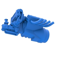 Engine V8 for vintage dragster V2 Scale 1:25 - Thumbnail 3