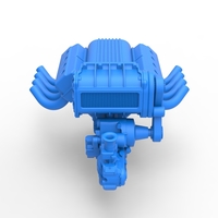 Engine V8 for vintage dragster V2 Scale 1:25 - Thumbnail 6