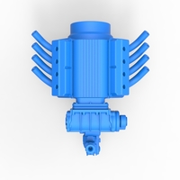 Engine V8 for vintage dragster V2 Scale 1:25 - Thumbnail 7