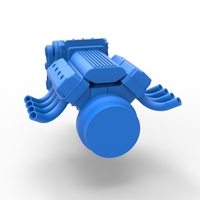 Engine V8 for vintage dragster V2 Scale 1:25 - Thumbnail 11