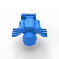 Engine V8 for vintage dragster V2 Scale 1:25 - Thumbnail 13