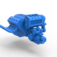 Engine V8 for vintage dragster V2 Scale 1:25 - Thumbnail 18