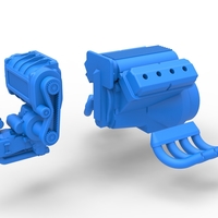 Engine V8 for vintage dragster V2 Scale 1:25 - Thumbnail 19