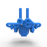 Quad turbo V8 Engine Scale 1:25 - Thumbnail 6