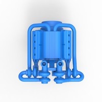 Quad turbo V8 Engine Scale 1:25 - Thumbnail 8