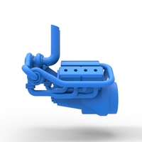 Quad turbo V8 Engine Scale 1:25 - Thumbnail 9