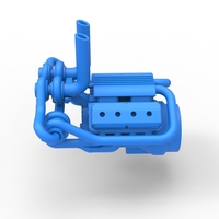 Quad turbo V8 Engine Scale 1:25 - Thumbnail 10