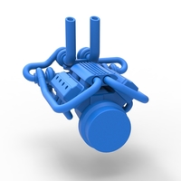 Quad turbo V8 Engine Scale 1:25 - Thumbnail 12