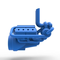 Quad turbo V8 Engine Scale 1:25 - Thumbnail 15