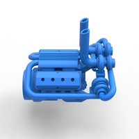 Quad turbo V8 Engine Scale 1:25 - Thumbnail 16