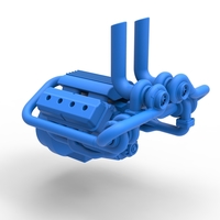 Quad turbo V8 Engine Scale 1:25 - Thumbnail 17