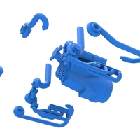 Quad turbo V8 Engine Scale 1:25 - Thumbnail 20