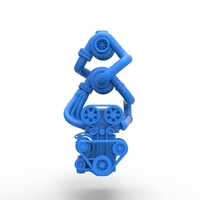 Twin Turbo straight-six engine V3 Scale 1:25 - Thumbnail 4