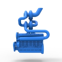 Twin Turbo straight-six engine V3 Scale 1:25 - Thumbnail 7