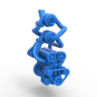 Twin Turbo straight-six engine V3 Scale 1:25 - Thumbnail 16