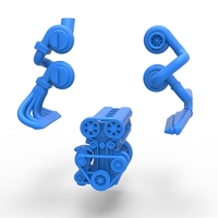 Twin Turbo straight-six engine V3 Scale 1:25 - Thumbnail 19