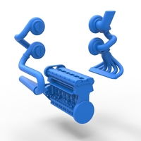 Twin Turbo straight-six engine V3 Scale 1:25 - Thumbnail 20