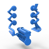 Triple Turbo straight-six engine Scale 1:25 - Thumbnail 20