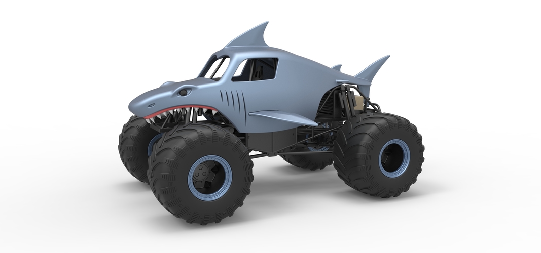 Shark Monster Truck Scale 1:25 3D Print 528799