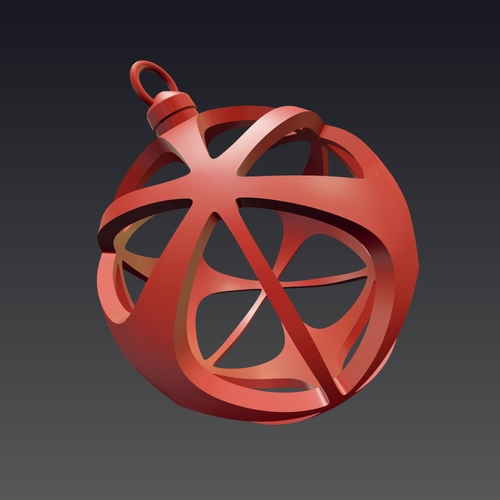 Christmas ball circle star 3D Print 52880