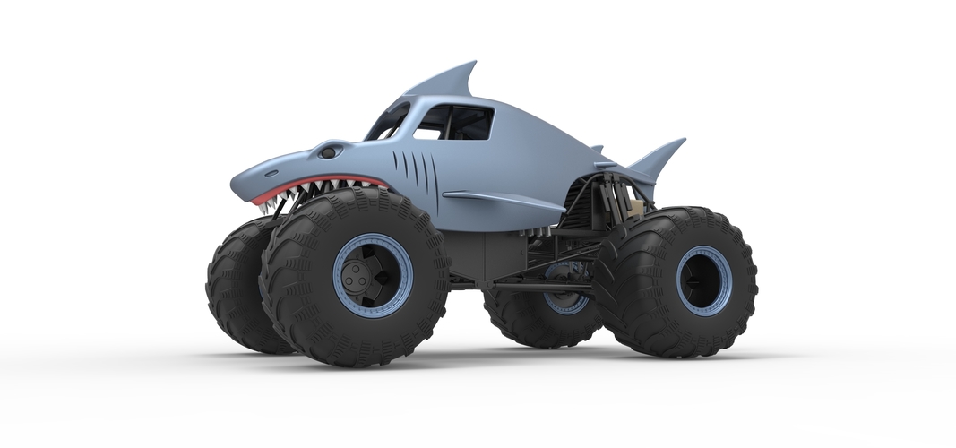 Shark Monster Truck Scale 1:25 3D Print 528800