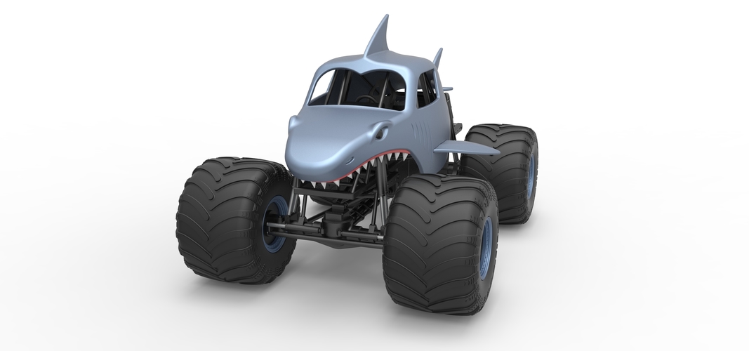 Shark Monster Truck Scale 1:25 3D Print 528803