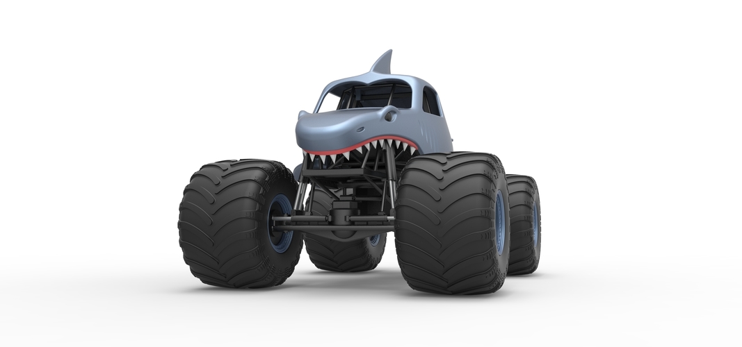 Shark Monster Truck Scale 1:25 3D Print 528804