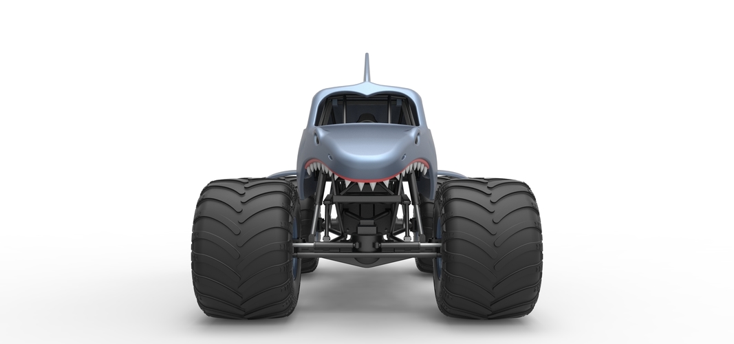 Shark Monster Truck Scale 1:25 3D Print 528805