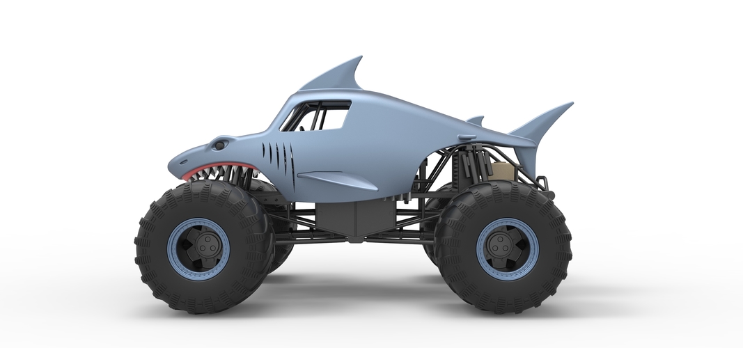 Shark Monster Truck Scale 1:25 3D Print 528807