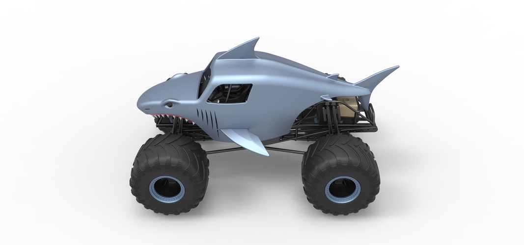 Shark Monster Truck Scale 1:25 3D Print 528808