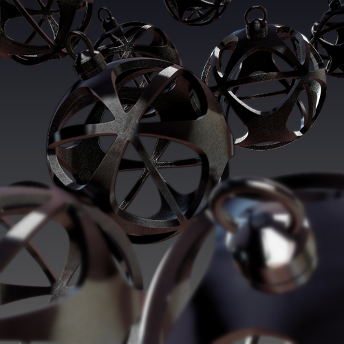  Christmas ball circle star 3D Print 52881