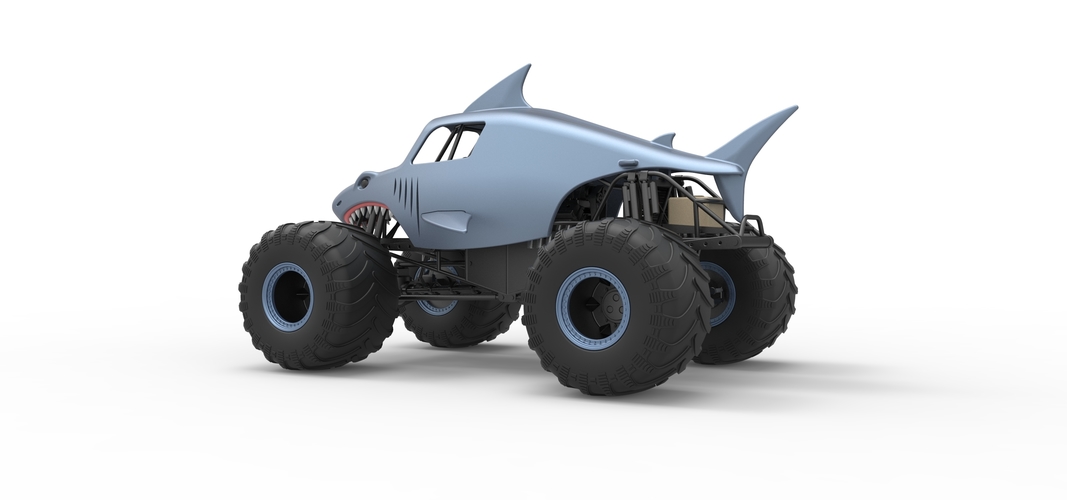 Shark Monster Truck Scale 1:25 3D Print 528811