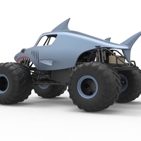 Shark Monster Truck Scale 1:25 - Thumbnail 13