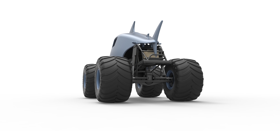 Shark Monster Truck Scale 1:25 3D Print 528813