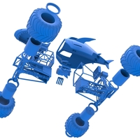 Shark Monster Truck Scale 1:25 - Thumbnail 20