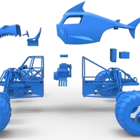 Shark Monster Truck Scale 1:25 - Thumbnail 22