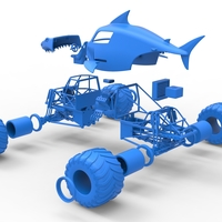 Shark Monster Truck Scale 1:25 - Thumbnail 24