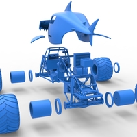 Shark Monster Truck Scale 1:25 - Thumbnail 25