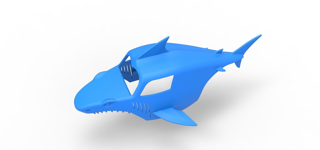 Shark shell for monster truck Scale 1:25 3D Print 528829